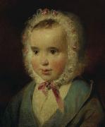Friedrich von Amerling Portrat der Prinzessin Sophie von Liechtenstein (1837-1899) im Alter von etwa eineinhalb Jahren oil painting artist